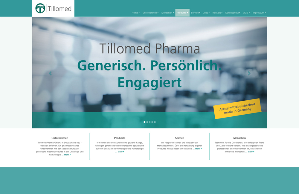 Webdesign & Webentwicklung für die Pharmazie - shinyCube - Hamburg