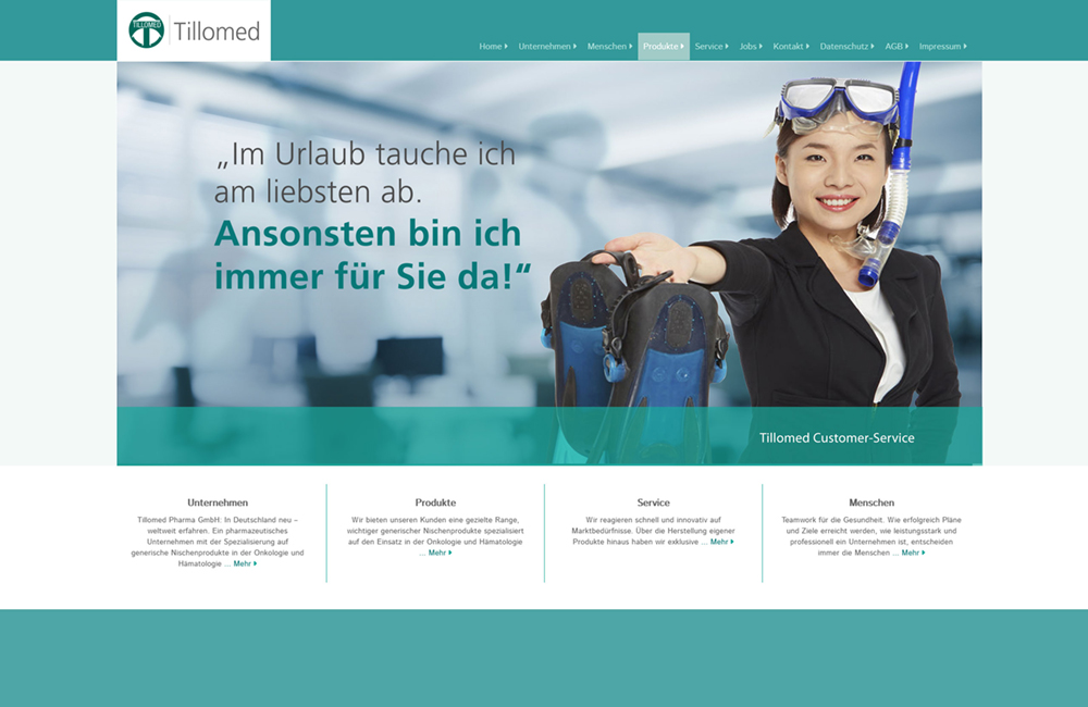 webdesign for pharma companies